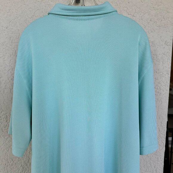 VINEYARD VINES Aqua Short Sleeve Polyester/Spandex Golf Polo Shirt Mens Size‎ XL - Picture 7 of 9